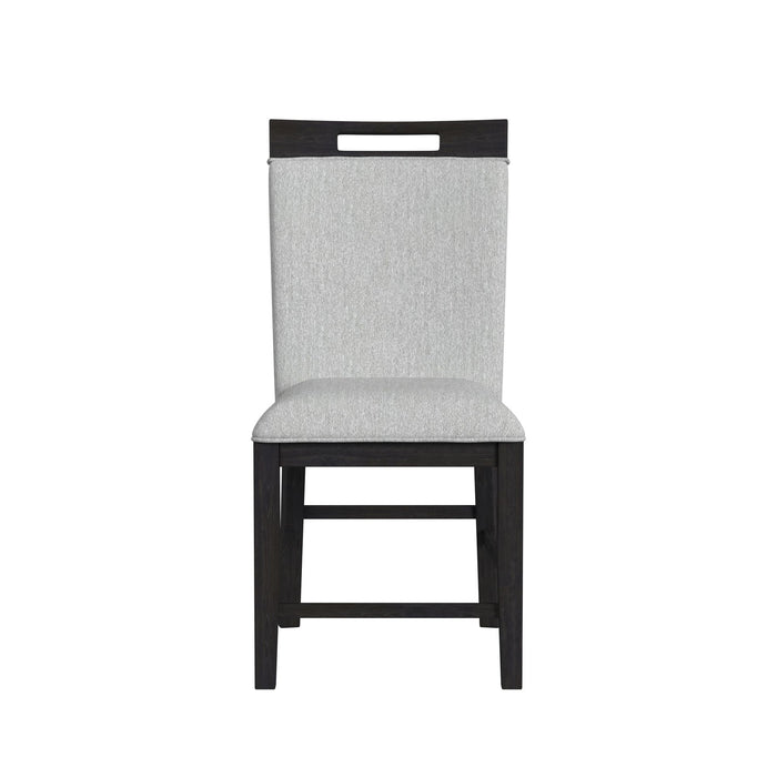 Transcend Counter Side Chair with Light Grey Fabric in Charcoal (2 Per Carton)