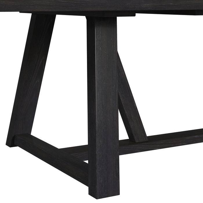 Transcend Dining Table with 22" Leaf in Charcoal - Sweet Furniture (Columbus, Ohio)