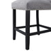 Tuscany Counter Linen Nailhead Side Chair (2 Per Pack) - Charcoal - Sweet Furniture (Columbus, Ohio)