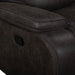 Brookings Console Loveseat W/ Dual Recliners-Charcoal