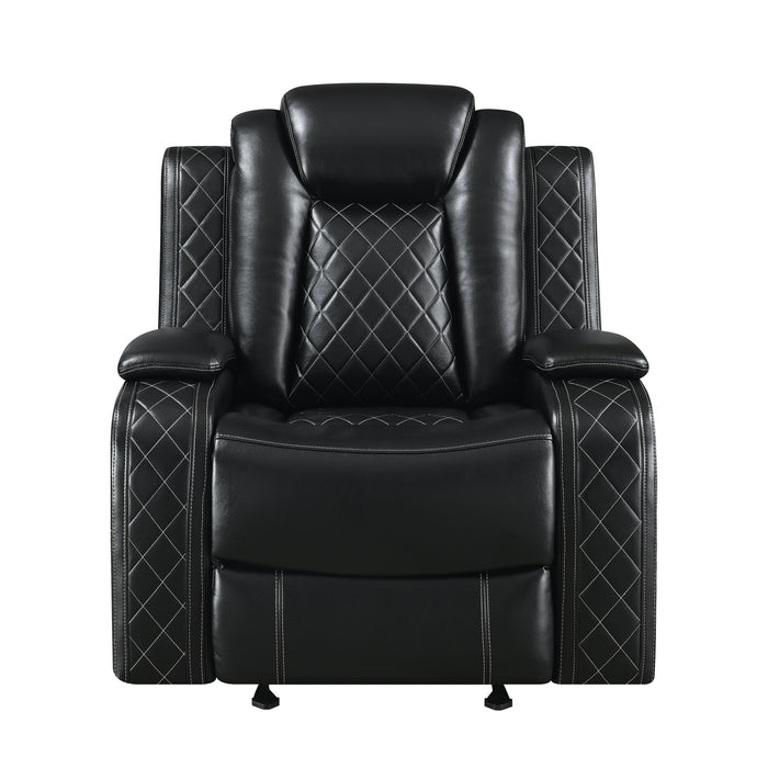 Orion Ii Glider Recliner-Black