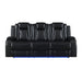 Orion Ii Sofa W/Dual Recliner-Black