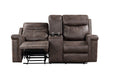 Quade Console Loveseat W/ Pwr Fr-Mocha