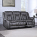 Morello Sofa W/Dual Recliner- Gray