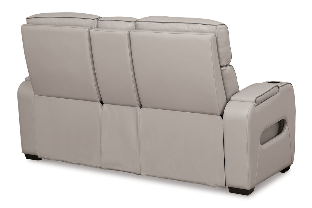 Boyington Power Reclining Loveseat with Console - Sweet Furniture (Columbus, Ohio)