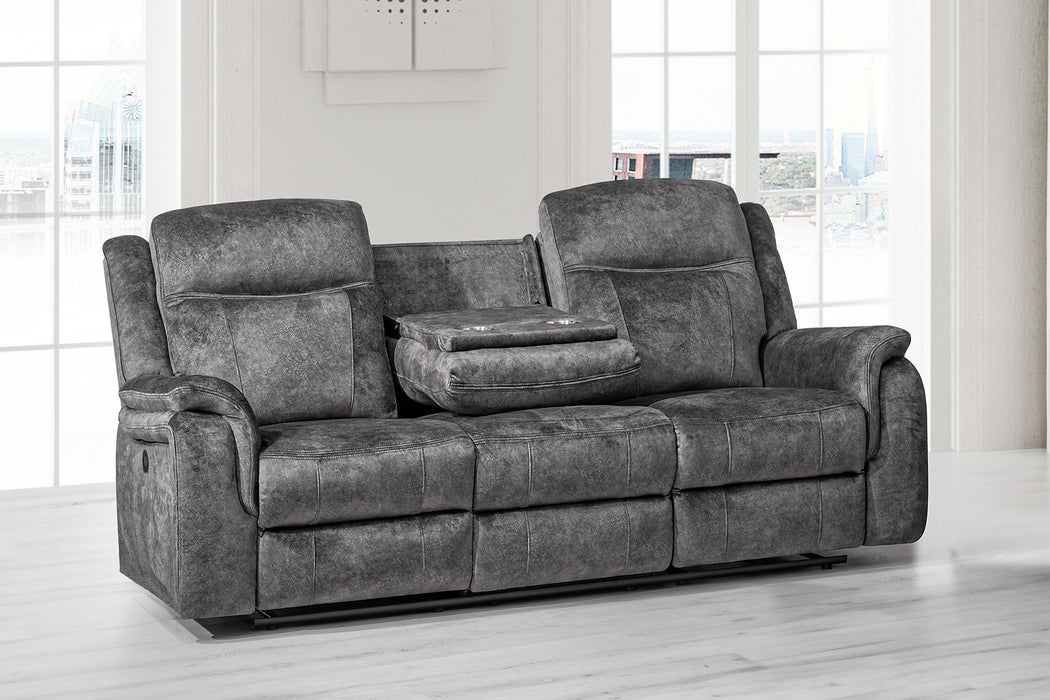 Park City Sofa W/Pwr Fr-Slate