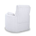 Embrace Swivel Accent Chair-White
