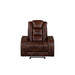 Chester Glider Recliner W/Pwr Hr & Fr-Brown
