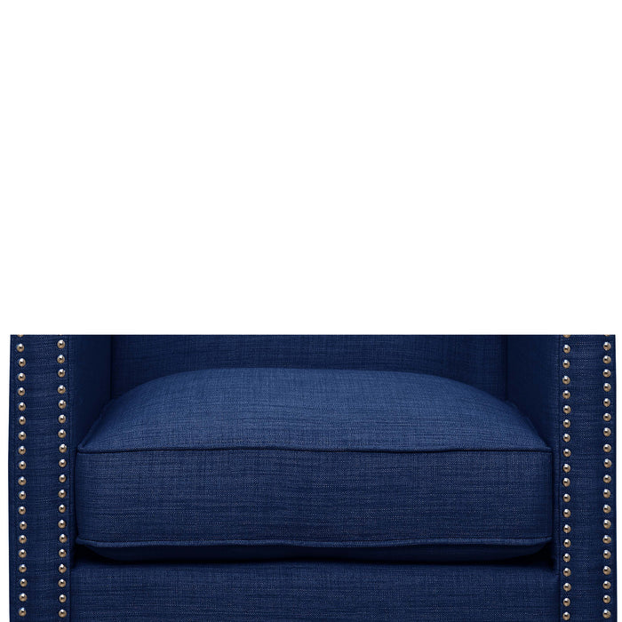 Erica 497 Chair W/Chrome Nails Heirloom Blue (ISTA 3) - Sweet Furniture (Columbus, Ohio)