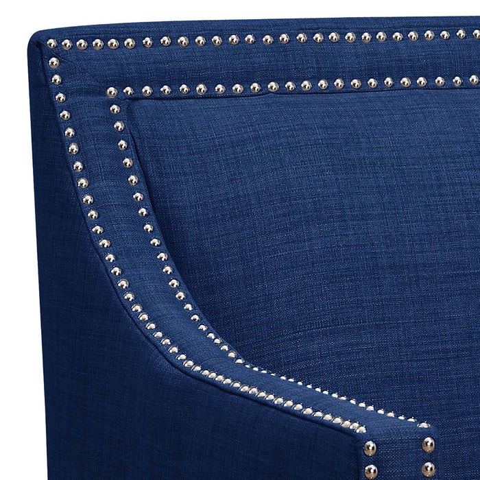 Erica 497 Chair W/Chrome Nails Heirloom Blue (ISTA 3) - Sweet Furniture (Columbus, Ohio)