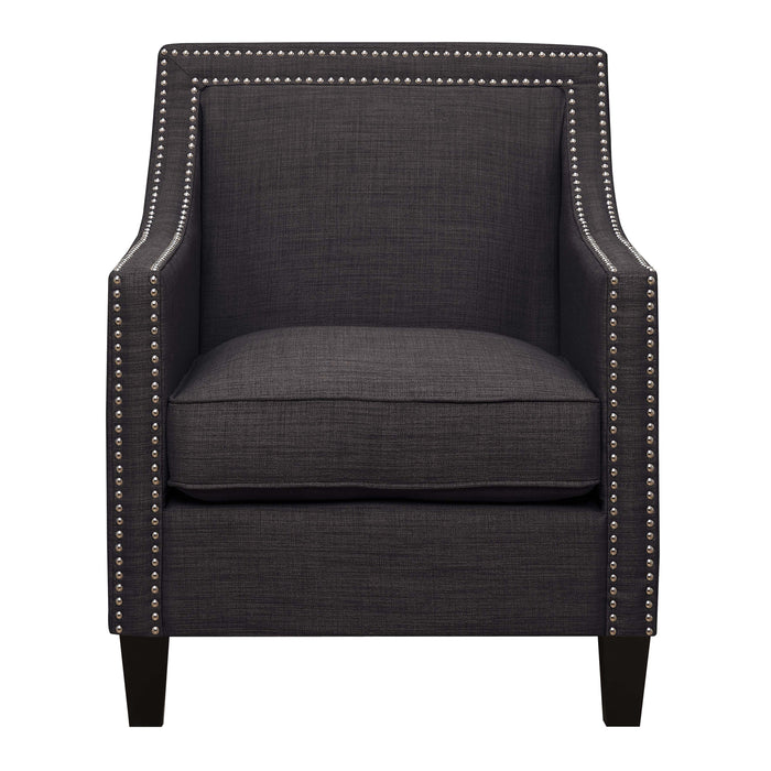 Erica 497 Chair W/Chrome Nails Heirloom Charcoal (ISTA 3) - Sweet Furniture (Columbus, Ohio)