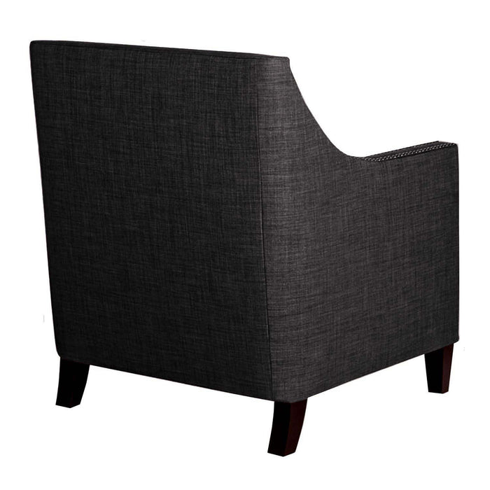 Erica 497 Chair W/Chrome Nails Heirloom Charcoal (ISTA 3) - Sweet Furniture (Columbus, Ohio)