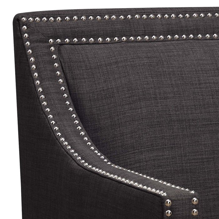 Erica 497 Chair W/Chrome Nails Heirloom Charcoal (ISTA 3) - Sweet Furniture (Columbus, Ohio)