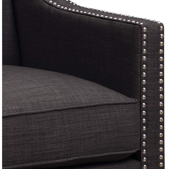 Erica 497 Chair W/Chrome Nails Heirloom Charcoal (ISTA 3) - Sweet Furniture (Columbus, Ohio)