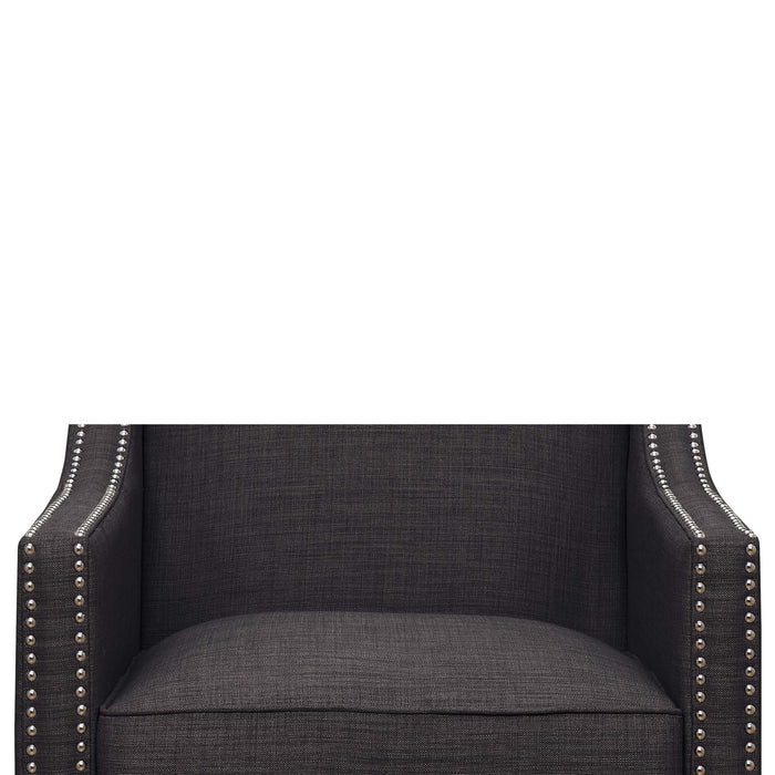 Erica 497 Chair W/Chrome Nails Heirloom Charcoal (ISTA 3) - Sweet Furniture (Columbus, Ohio)