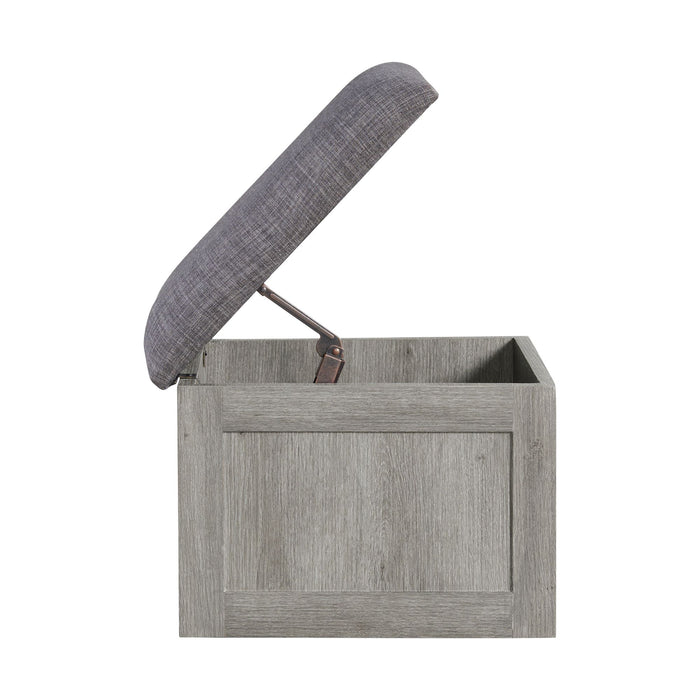 Uster Coffee Table W/Four storage Stools Grey - Sweet Furniture (Columbus, Ohio)