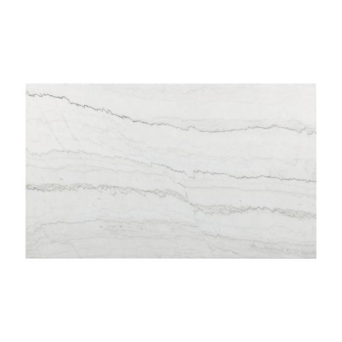 Valentino White 5PC Dining Set-Table & Four Blue Chairs - Sweet Furniture (Columbus, Ohio)