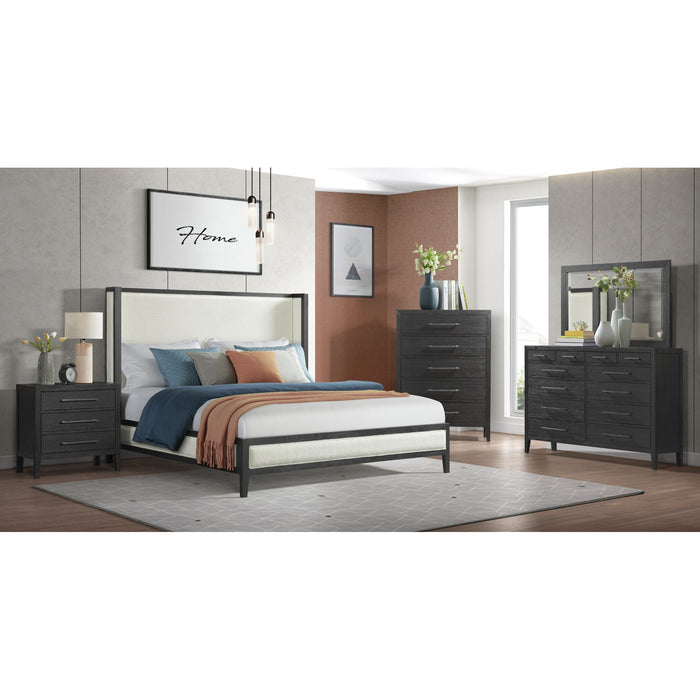 Versailles Contemporary 3-Drawer Nightstand - Sweet Furniture (Columbus, Ohio)