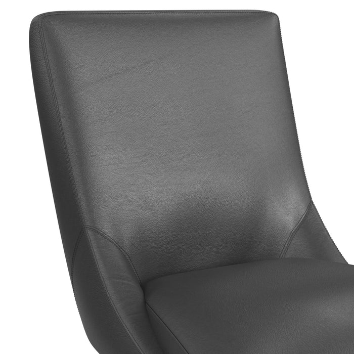 Villanova Swivel Counter Stool with Pewter PU in Espresso (2 Per Carton) - Sweet Furniture (Columbus, Ohio)