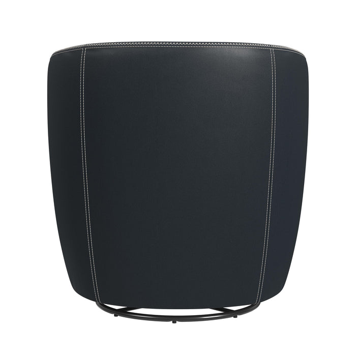 Vito Swivel Chair in Pebble Navy - Sweet Furniture (Columbus, Ohio)