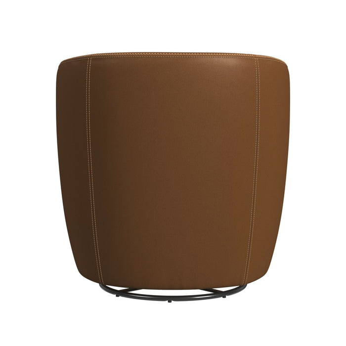 Vito Swivel Chair in Pebble Tan