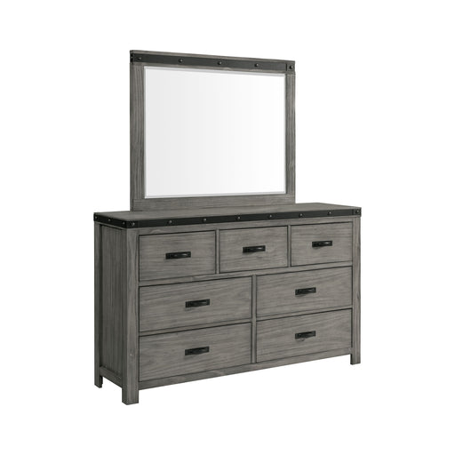 Wade 7-Drawer Dresser & Mirror Set - Sweet Furniture (Columbus, Ohio)