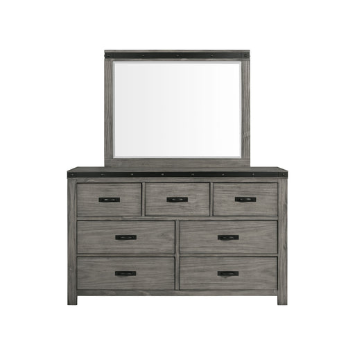 Wade 7-Drawer Dresser & Mirror Set - Sweet Furniture (Columbus, Ohio)