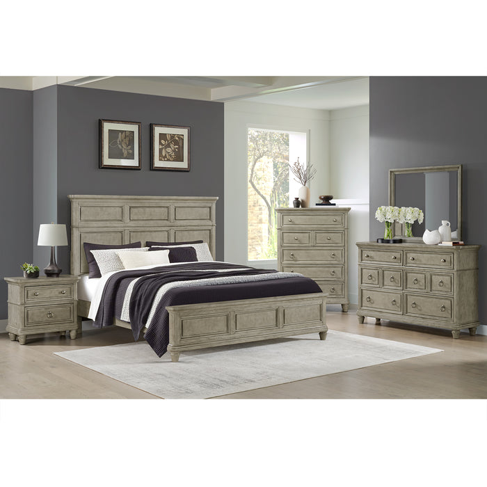 Whit-Ash 5-Drawer Chest in Light Grey