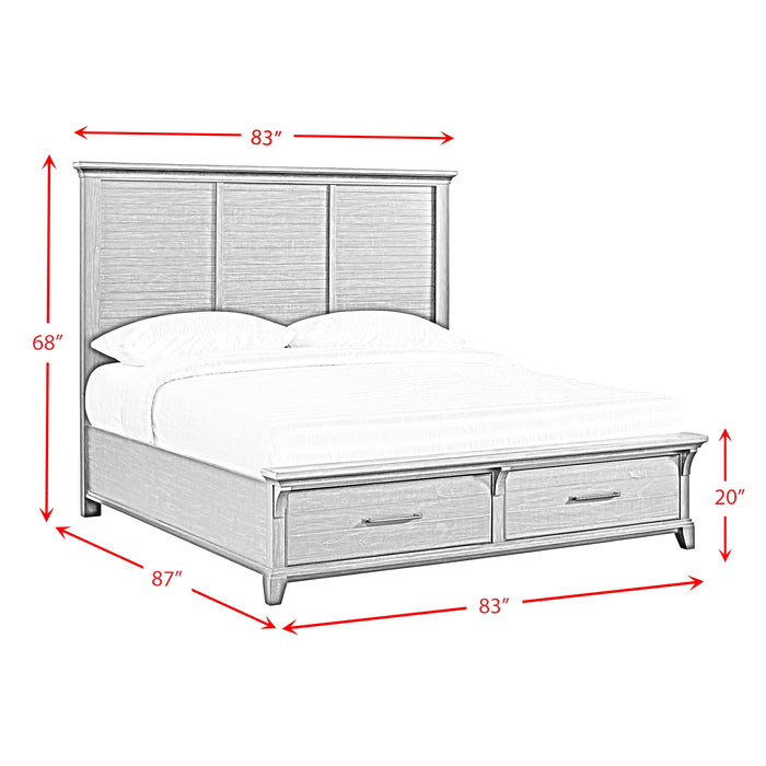 Montrose Storage Bedroom Set in Espresso & Brown