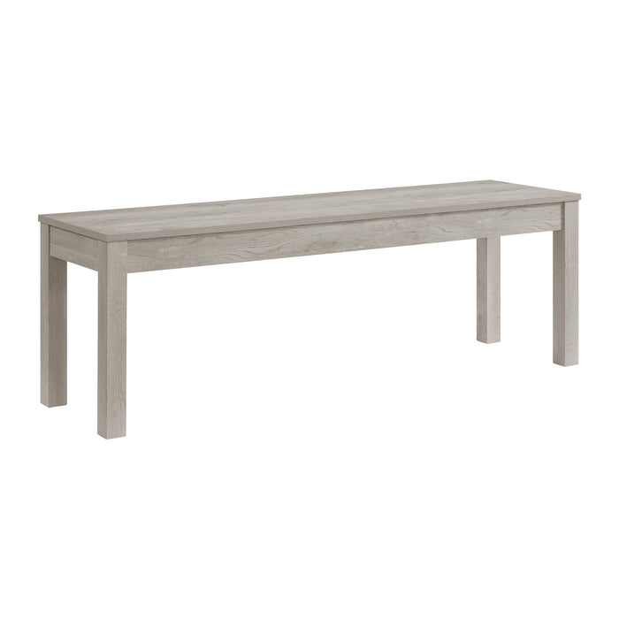 Eleanor Standard Height Dining Set in White-Rectangular Table and Four Chairs