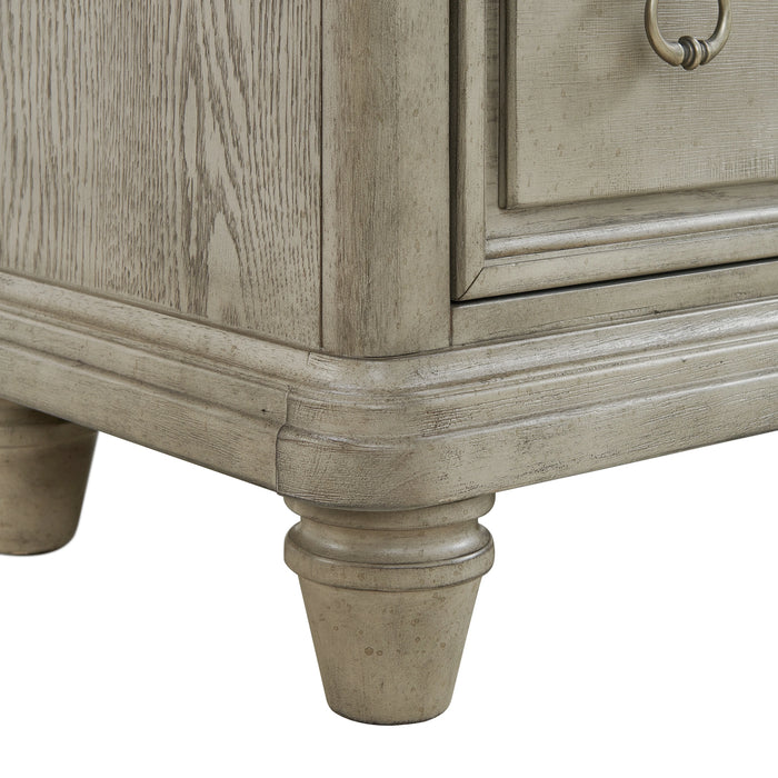 Whit-Ash 6-Drawer Dresser in Light Grey