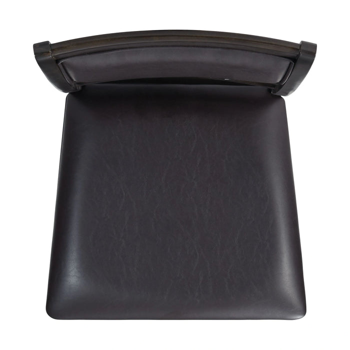 Amherst Counter Side Chair W/PU Cushion Grey Finish (2 Per Pack)
