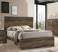 Elements International Bailey Twin Panel Bed in Warm Walnut image