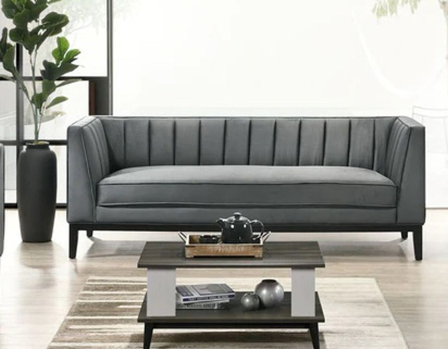 Elements International Calais Sofa in Light Grey image