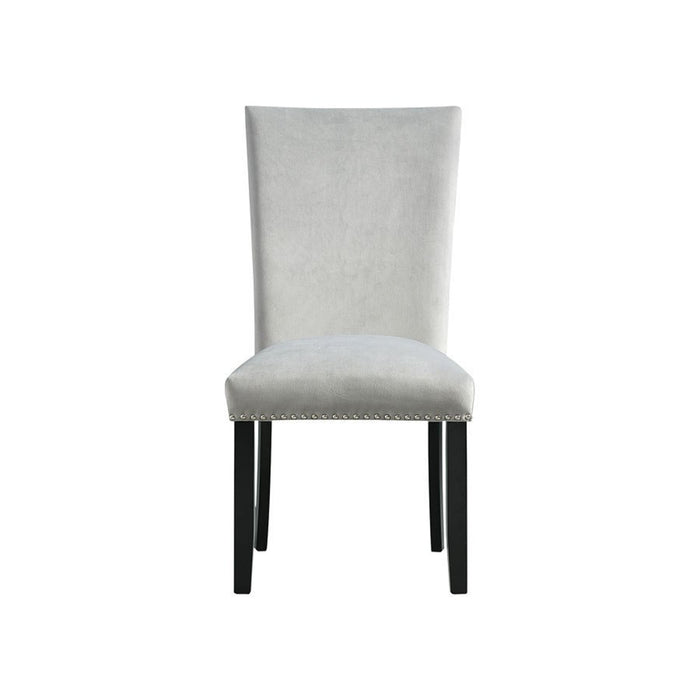 Elements International Francesca Side Chair (Set of 2) in Grey