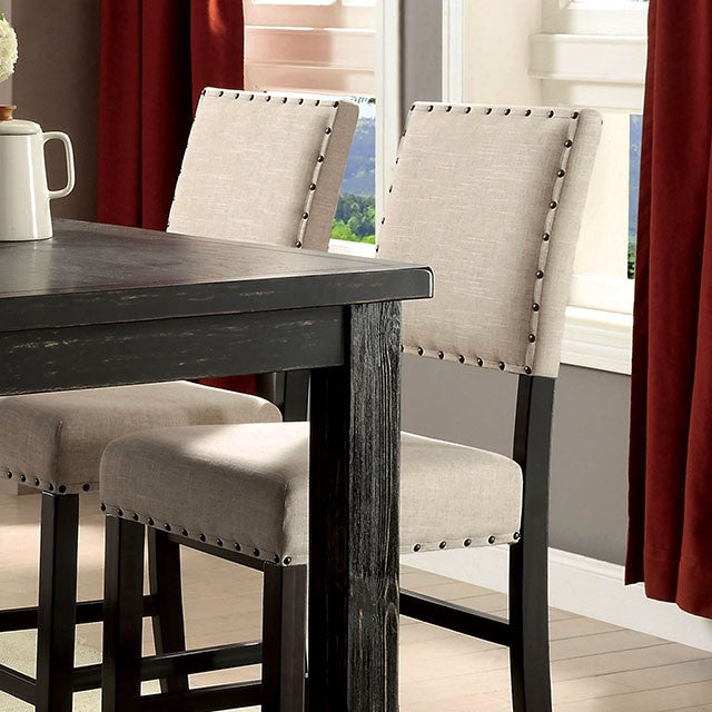 Sania 7 Pc Counter Ht Table Set Rustic