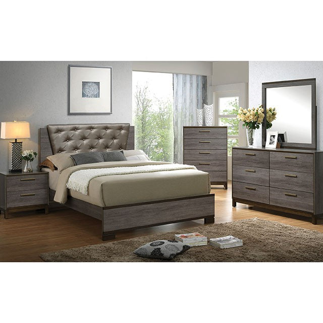 MANVEL Two-Tone Antique Gray Chest