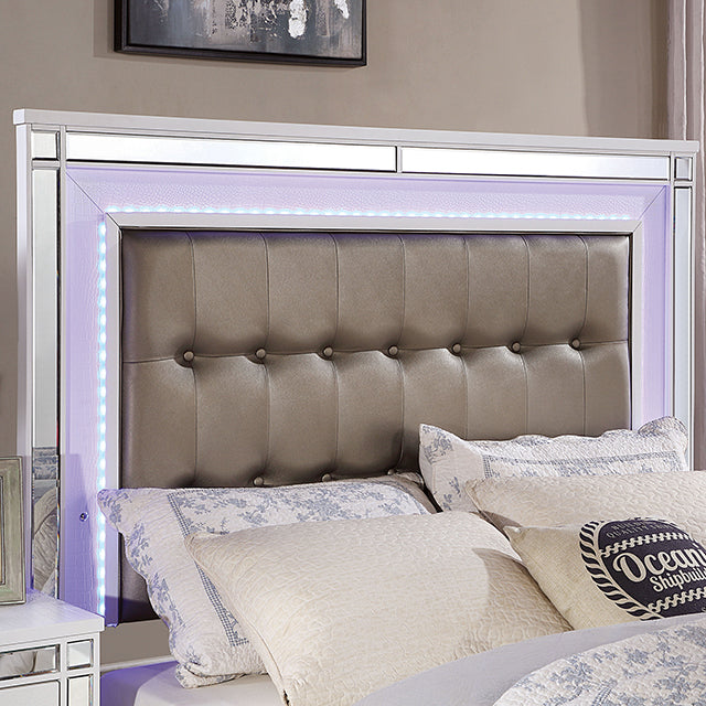 Brachium Queen Bedroom Set Silver - Sweet Furniture (Columbus, Ohio)