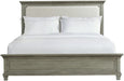 Elements International Crawford King Panel Bed in Gray image