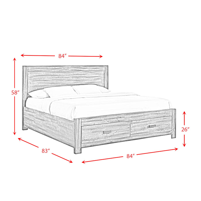 Warner Platform Storage Bed