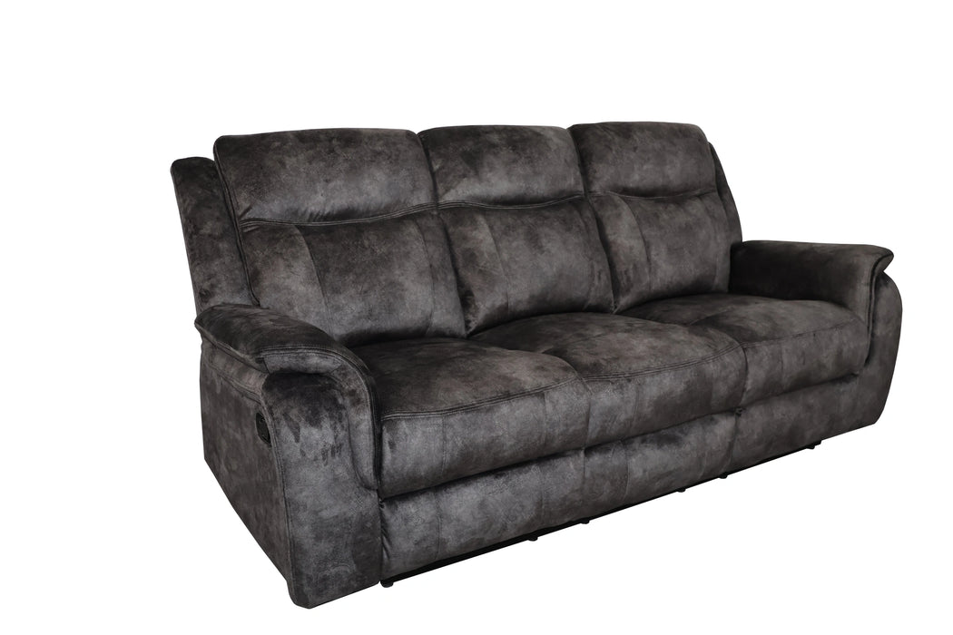 PARK CITY SOFA W/DUAL RECLINER-SLATE