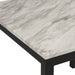Celeste 5Pc 42" Marble Finish Counter Table & 4 Chairs-Black