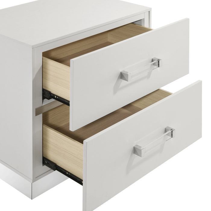 Europa Nightstand- White