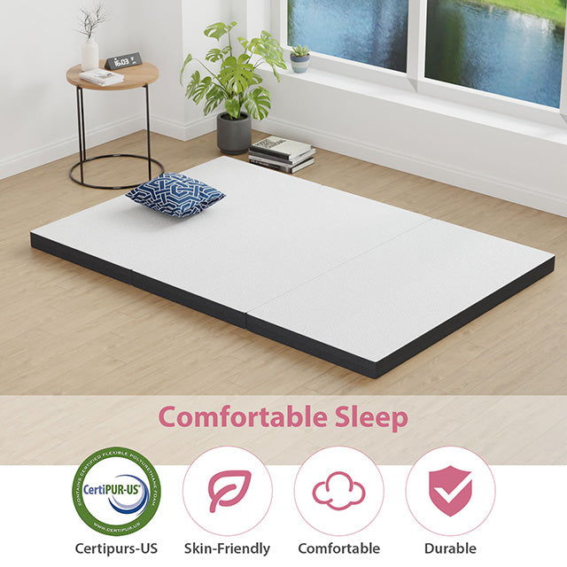 Hollyhock 3" Full Tri-Fold Memory Foam Topper