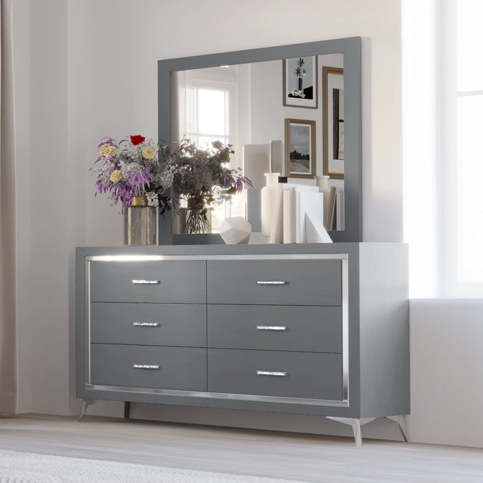 Huxley Mirror-Gray