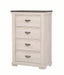 Crown Mark Furniture Leighton 4 Drawer Chest in White image