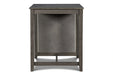 Gia 3 Pc 30" Storage Counter Table & 2 Chairs-Gray