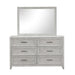Fiona Landscape Mirror-Mist Gray