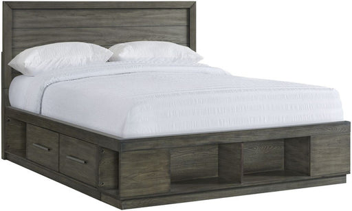 Elements International Elation King Storage Bed in Gray ET610KB image