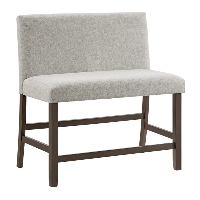 Seneca Counter Height Dining Set in Brown-Table and Four Chairs